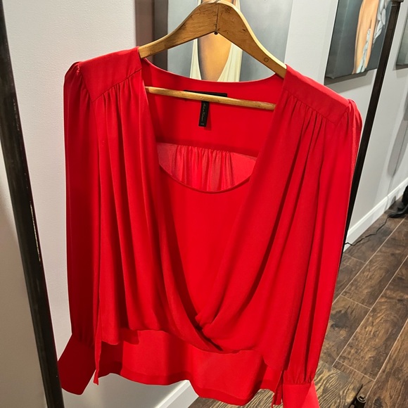 BCBG Jacklyn draped blouse - Picture 3 of 4